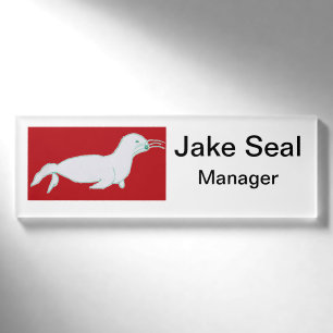 Jake Seal Kleines Namensschild Namenschild
