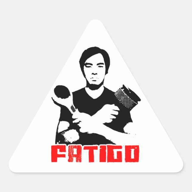 Jake Weight Promo Sticker! Dreieckiger Aufkleber (Vorderseite)