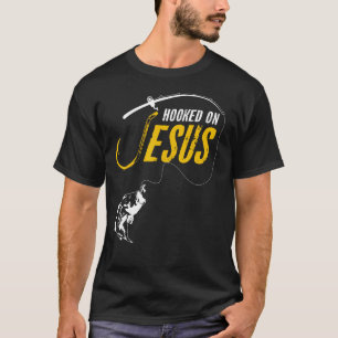 Jakob auf Jesus Funny Christliche Fischerei T-Shirt