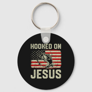 Jakob auf Jesus, indem sie die amerikanische Flagg Schlüsselanhänger
