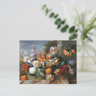 Jakob Bogdani Tulpen Pfingstrosen und andere Blume Postkarte