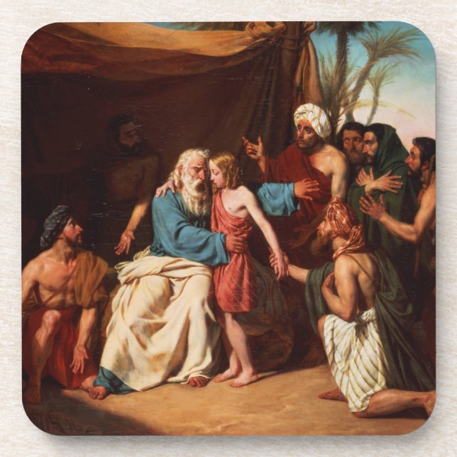 Jakob, der ablehnt, Benjamin, 1829 zu befreien (Öl Untersetzer (Vorderseite)