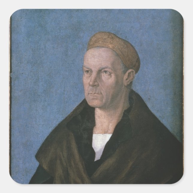 Jakob Fugger, die Reichen Quadratischer Aufkleber (Vorderseite)
