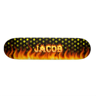 Jakob-Skateboardfeuer und Flammenentwurf Skateboard