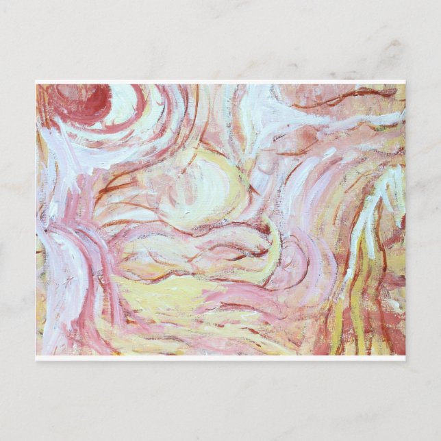 Jakob Wrestling mit dem Engel (abstrakte Malerei) Postkarte (Vorderseite)