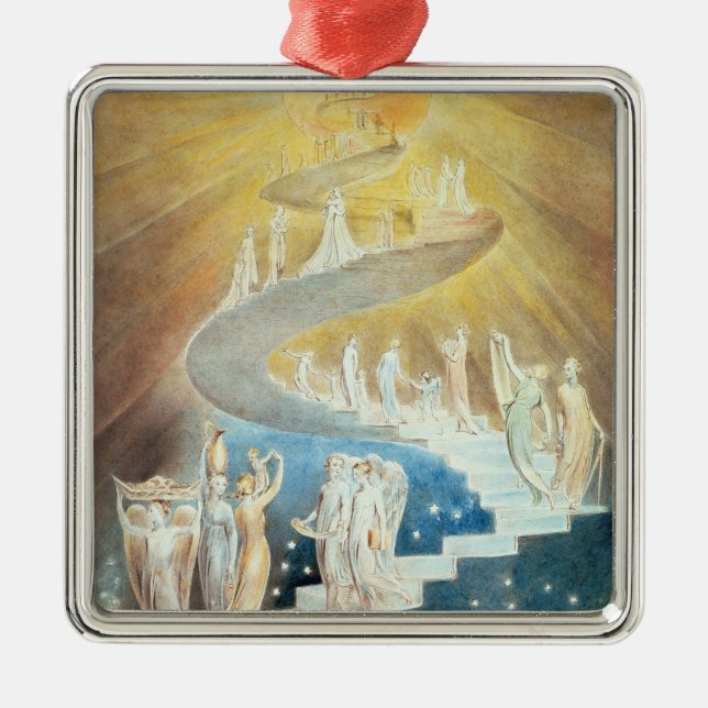 Jakobs Leiter Silbernes Ornament (Vorne)