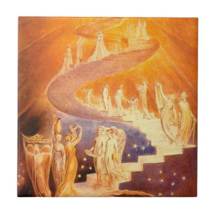 Jakobs Traum durch William Blake Fliese