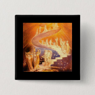 Jakobs Traum von William Blake Button