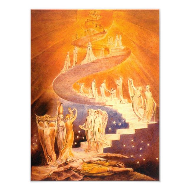 Jakob's Traum von William Blake Fotodruck (Vorne)