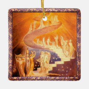 Jakobs Traum von William Blake Keramik-Ornament Keramikornament
