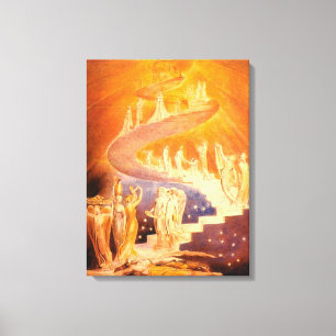 Jakobs Traum von William Blake Leinwanddruck