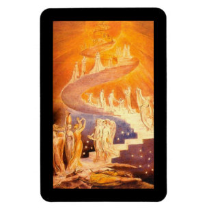 Jakobs Traum von William Blake Magnet