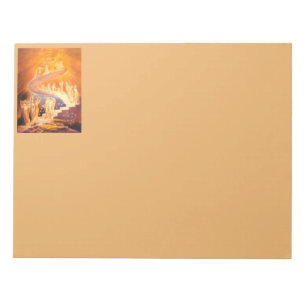 Jakobs Traum von William Blake Notizblock