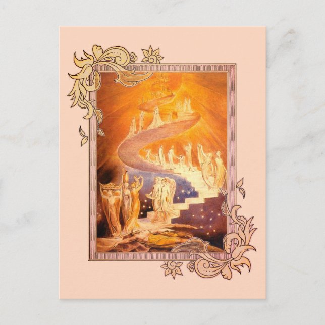 Jakob's Traum von William Blake Postkarte (Vorderseite)