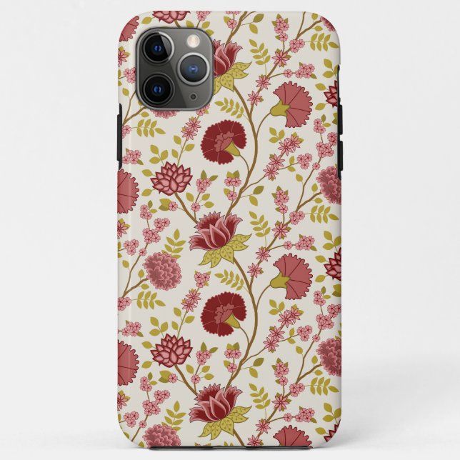 Jakobsbraun Muster Reds Pinks Gold Creme Case-Mate iPhone Hülle (Rückseite)
