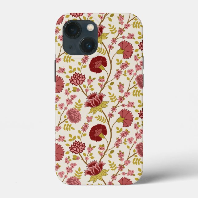 Jakobsbraun Muster Reds Pinks Gold Creme Case-Mate iPhone Hülle (Rückseite)