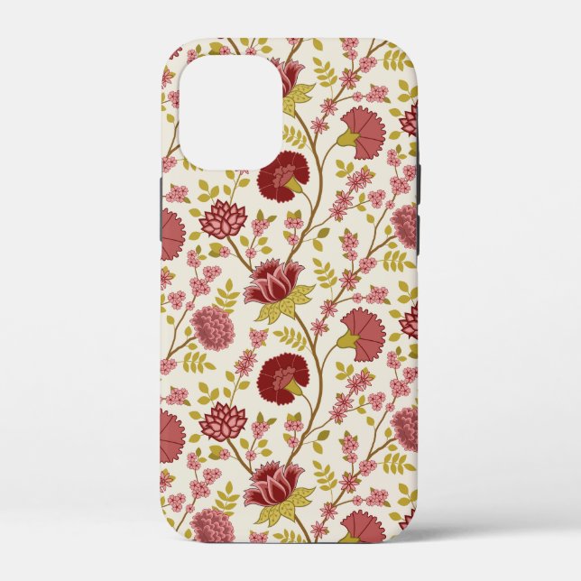Jakobsbraun Muster Reds Pinks Gold Creme Case-Mate iPhone Hülle (Rückseite)