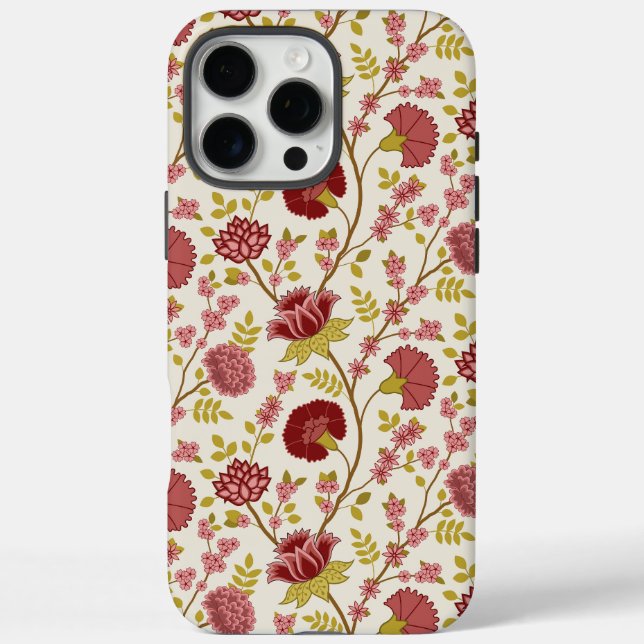 Jakobsbraun Muster Reds Pinks Gold Creme Case-Mate iPhone Hülle (Rückseite)