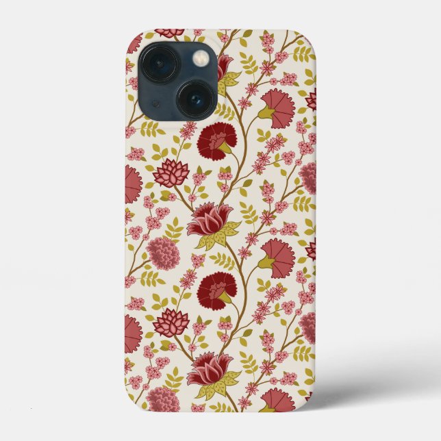Jakobsbraun Muster Reds Pinks Gold Creme Case-Mate iPhone Hülle (Rückseite)