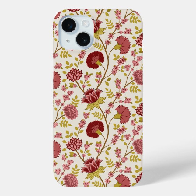 Jakobsbraun Muster Reds Pinks Gold Creme Case-Mate iPhone Hülle (Rückseite)