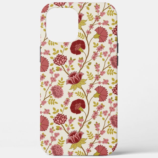 Jakobsbraun Muster Reds Pinks Gold Creme Case-Mate iPhone Hülle (Rückseite)