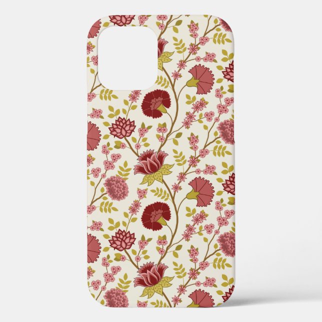 Jakobsbraun Muster Reds Pinks Gold Creme Case-Mate iPhone Hülle (Rückseite)
