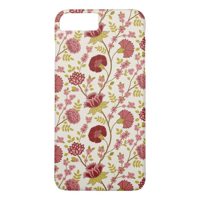 Jakobsbraun Muster Reds Pinks Gold Creme Case-Mate iPhone Hülle (Rückseite)