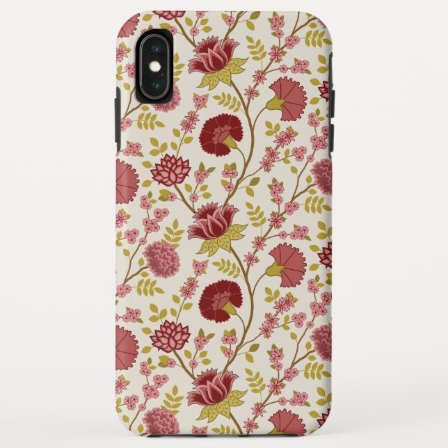 Jakobsbraun Muster Reds Pinks Gold Creme Case-Mate iPhone Hülle (Rückseite)