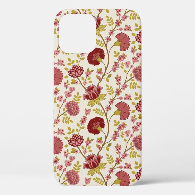 Jakobsbraun Muster Reds Pinks Gold Creme Case-Mate iPhone Hülle (Rückseite)