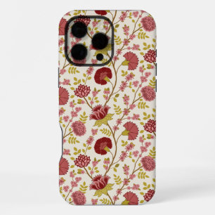 Jakobsbraun Muster Reds Pinks Gold Creme iPhone 16 Pro Max Hülle