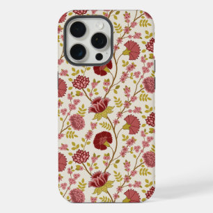 Jakobsbraun Muster Reds Pinks Gold Creme iPhone 15 Pro Max Hülle