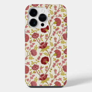 Jakobsbraun Muster Reds Pinks Gold Creme iPhone 14 Pro Max Hülle