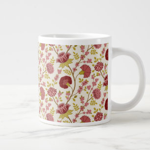 Jakobsbraun Muster Reds Pinks Gold Creme Jumbo-Tasse