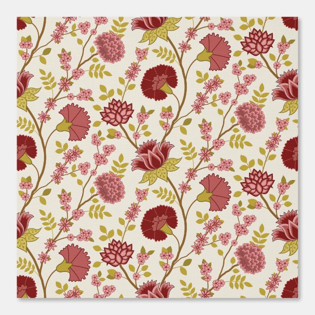 Jakobsbraun Muster Reds Pinks Gold Creme Tapete (Vorderseite)
