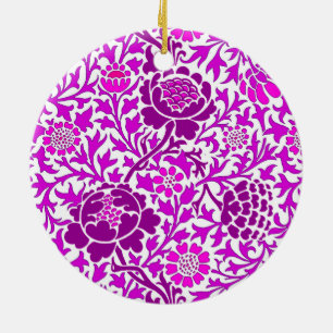 Jakobsfloral, Amethyst Lila und Lilac Keramik Ornament