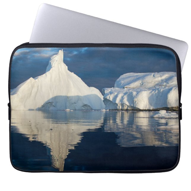 Jakobshavn Glacier Disko Bay Ilulissat, Grönland Laptopschutzhülle (Vorderseite)