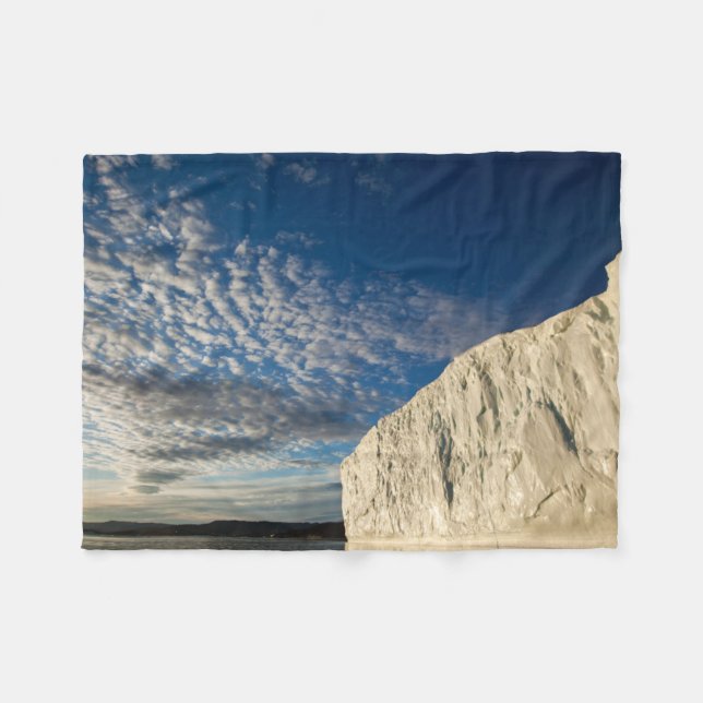 Jakobshavn Glacier in Disko Bay Fleecedecke (Vorderseite (Horizontal))