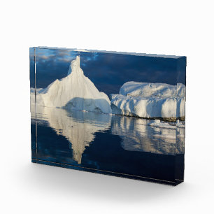 Jakobshavn-Gletscher Disko-Bucht Ilulissat, Grönla Fotoblock
