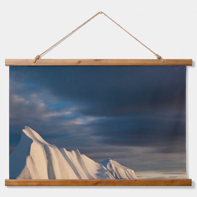 Jakobshavn Isfjord Grönland Wandteppich Mit Holzrahmen (Vorne)