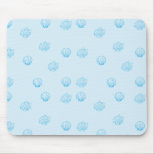 Jakobsmuscheln Umriss Minimalismus Mousepad