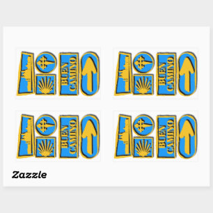 Jakobsweg Rechteckiger Aufkleber