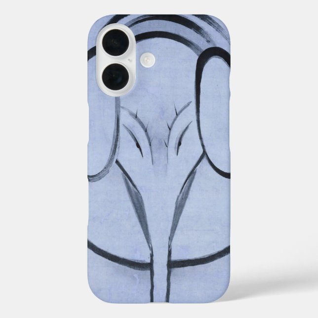 Jakuchu Elephant iPhone Case – Japanese Art Design (Rückseite)