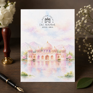 Jal Mahal Jaipur, Indien Schöne Palast Reise Feiertagspostkarte