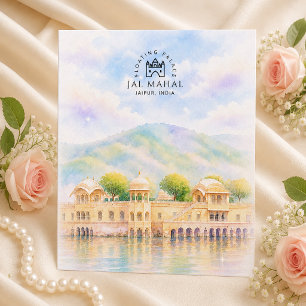 Jal Mahal Jaipur, Indien Touristenattraktionen Feiertagspostkarte