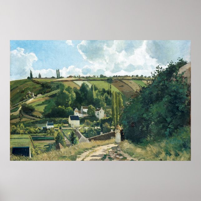 Jalais Hill, Pontoise (1867), Camille Pissarro Poster (Vorne)
