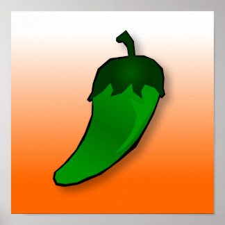 Jalapeno Chile Pepper Leinwand Poster