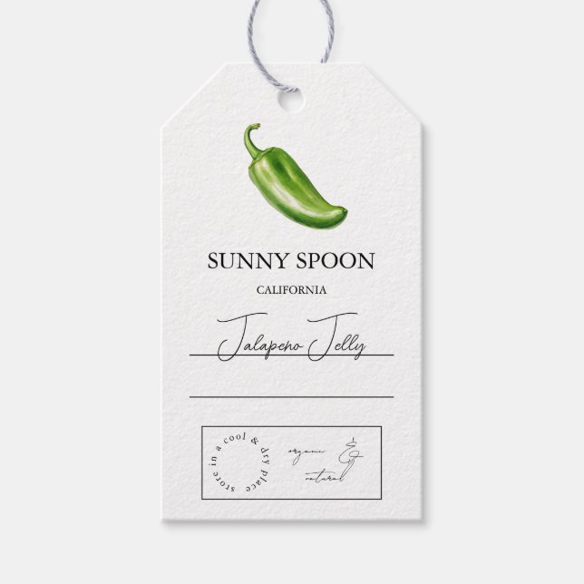 Jalapeno Hang Tag Geschenkanhänger (Vorderseite)