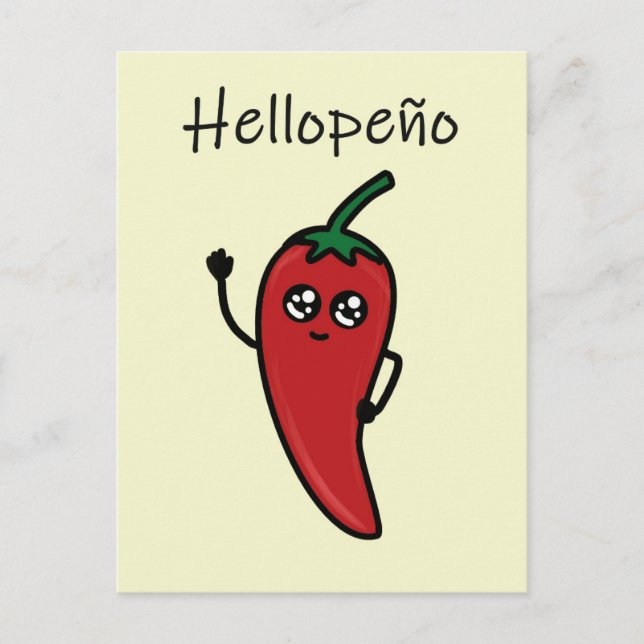 jalapeño/hellopeño lustiger Pub für Postüberquerun Postkarte (Vorderseite)