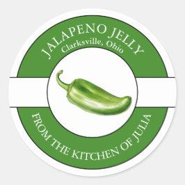 Jalapeno Jelly Label Runder Aufkleber