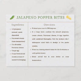 Jalapeno Popper Bites Erntedank Rezept Karte